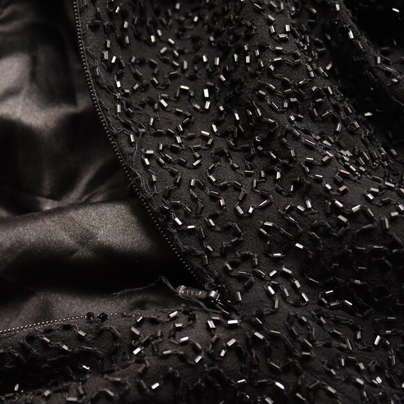 SOLD ON EBAY Scala Black Hand-Beaded Silk Formal Prom Dress Small - Picture 16 of 16